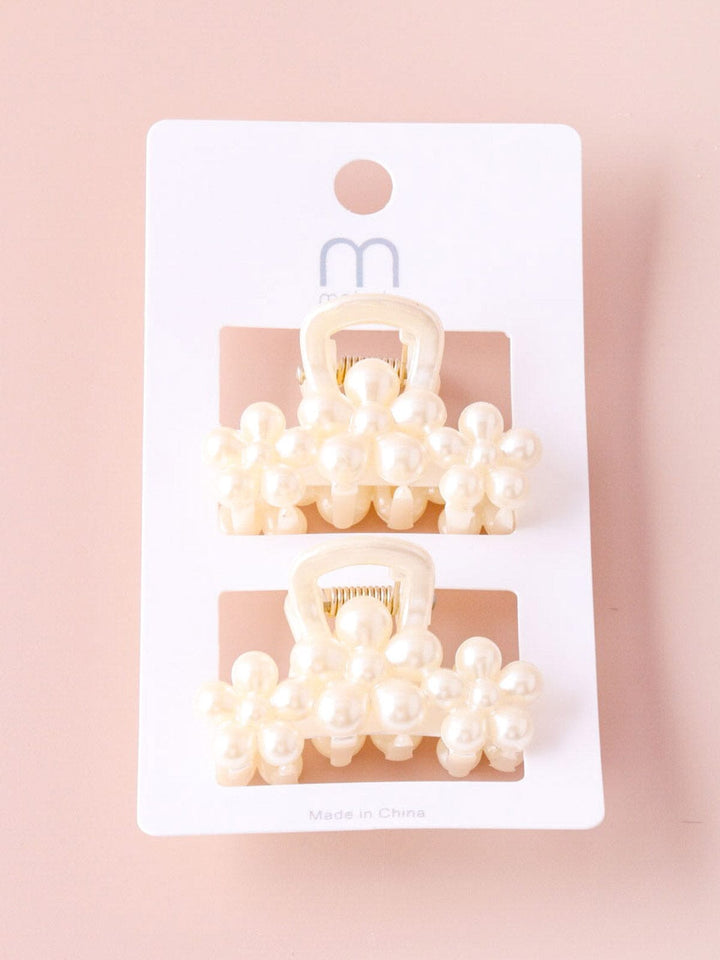 WOMEN'S PEARL CLAW HAIR CLIPS