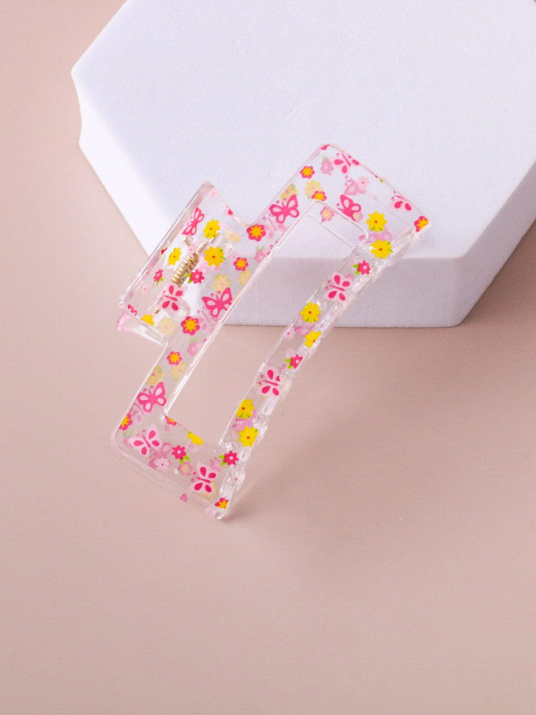 WOMEN'S ASSORTED COLORS FLOWERS HAIR CLAW CLIPS