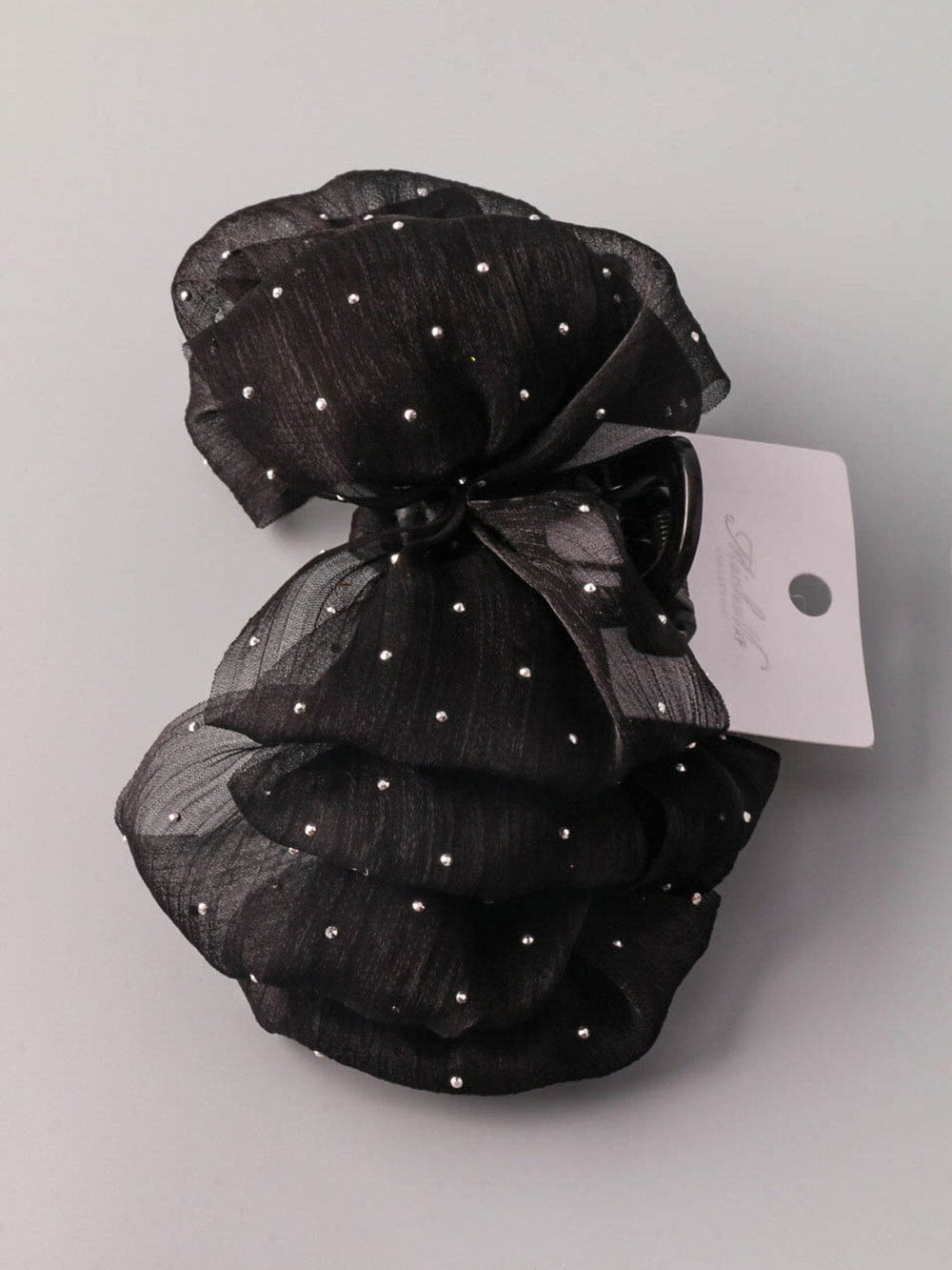 FASHION BLACK DETAILED CLAW HAIR CLIPS