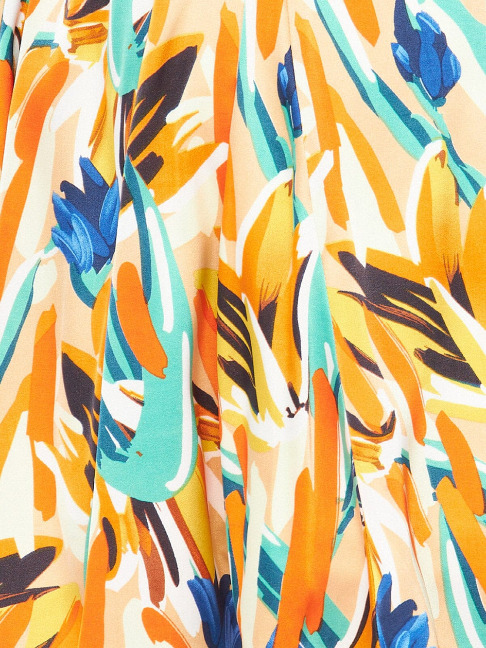 WOMEN'S SHORT SLEEVE BUTTON UP SELF TIE MULTI PRINT MINI DRESS