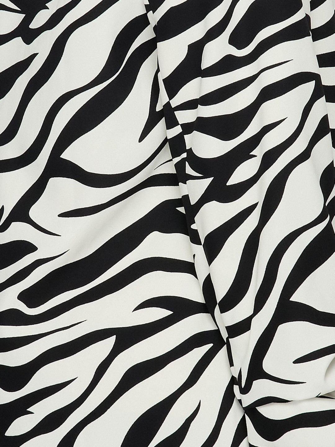 WOMEN'S LONG SLEEVE OPEN FRONT POCKETS ZEBRA PRINT BLAZER