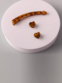 FASHION ANIMAL PRINT HAIR CLIPS