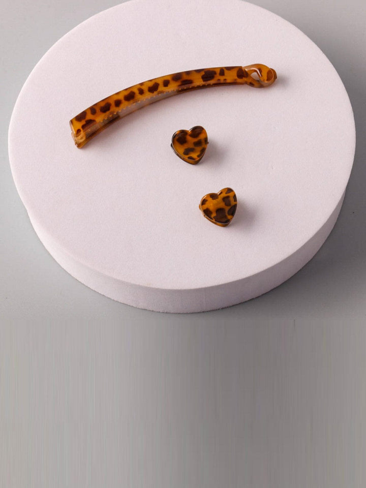 FASHION ANIMAL PRINT HAIR CLIPS