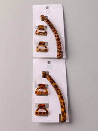 FASHION ANIMAL PRINT HAIR CLIPS