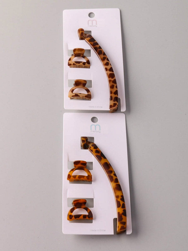 FASHION ANIMAL PRINT HAIR CLIPS