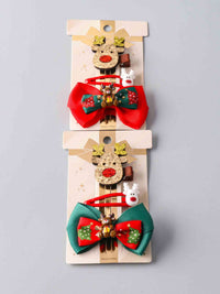 FASHION ASSORTED HOLIDAY HAIR CLIPS 3PCS. SET