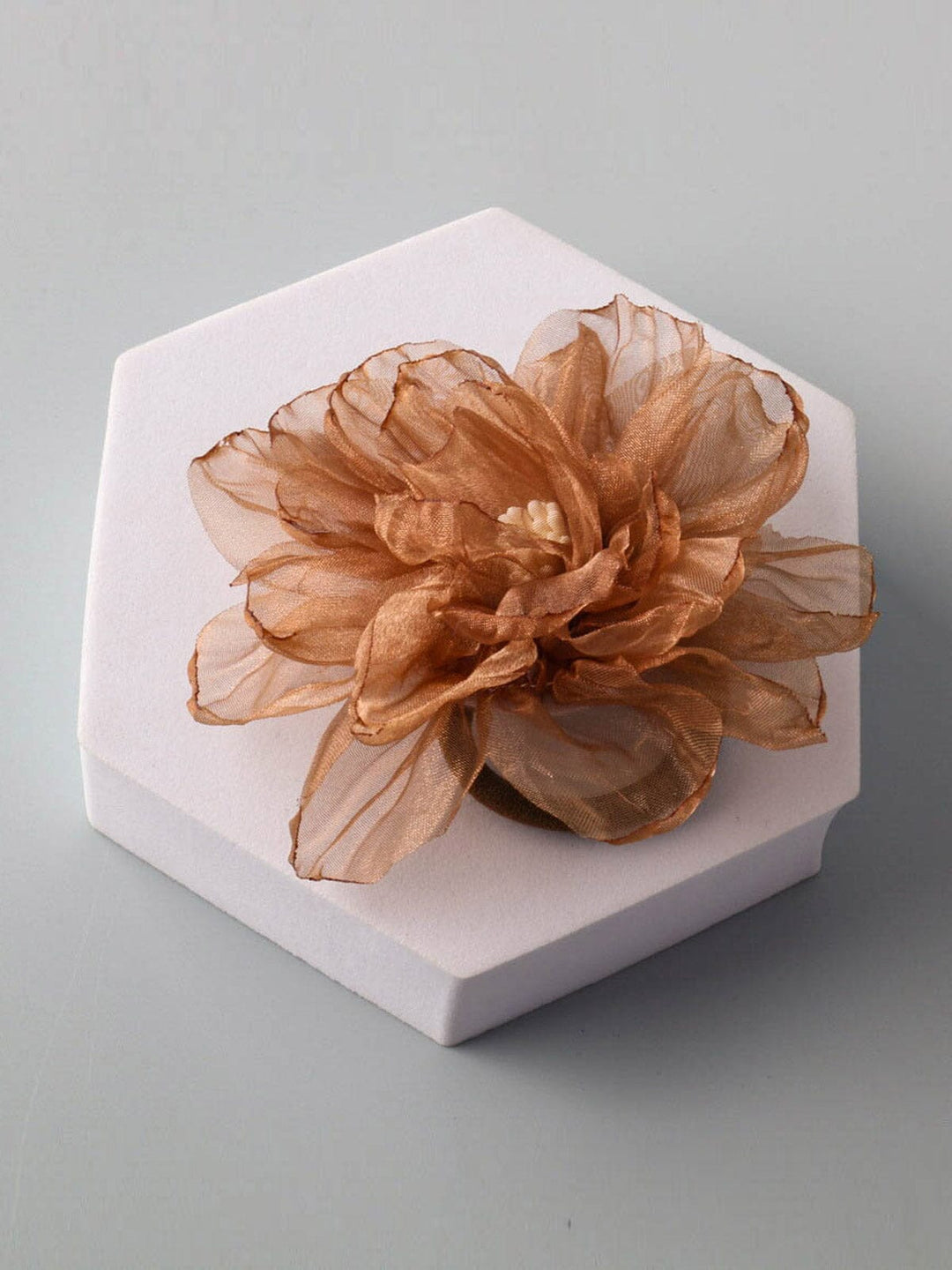 FASHION ASSORTED COLORS FLOWER HAIR PONYTAIL HOLDERS