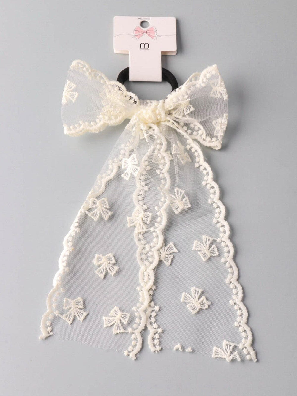 FASHION LACE BOW DETAILED SCRUNCHIES