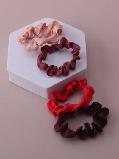 WOMEN'S ASSORTED COLORS HAIR SCRUNCHIES