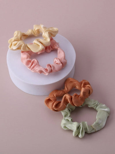 WOMEN'S ASSORTED COLORS HAIR SCRUNCHIES