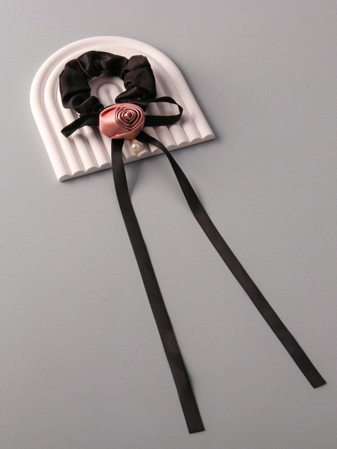 FASHION ASSORTED COLORS ROSES SCRUNCHIES