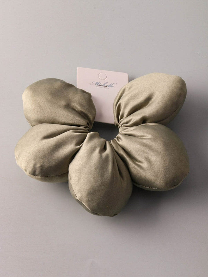 FASHION FLOWER HAIR SCRUNCHIES
