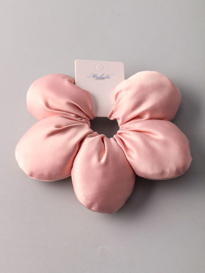FASHION FLOWER HAIR SCRUNCHIES