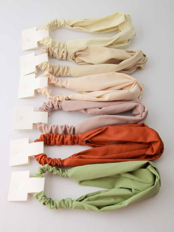 WOMEN'S ASSORTED COLORS FRONT KNOT HEADBANDS