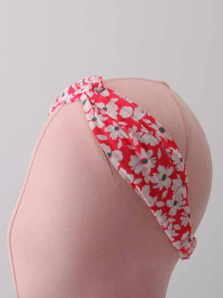 WOMEN'S ASSORTED COLORS FRONT KNOT FLORAL HEADBANDS