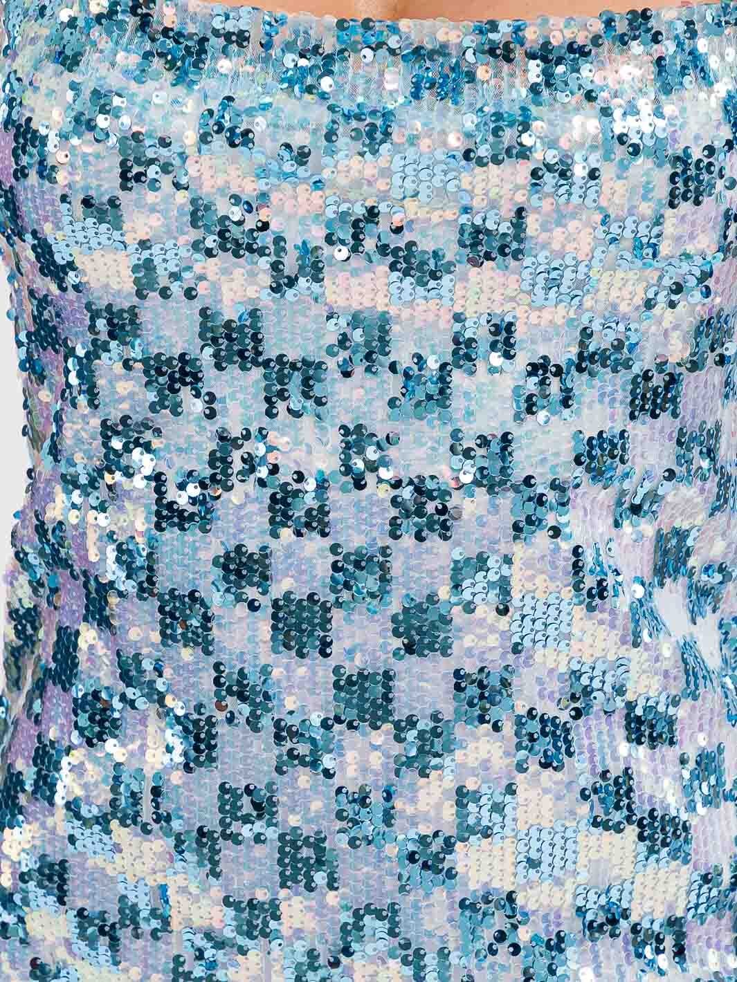 WOMEN'S SLEEVELESS BODYCON SEQUINS MINI DRESS