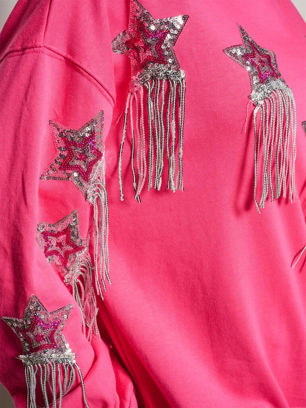 WOMEN'S LONG SLEEVE SEQUINS DETAILED SWEATER