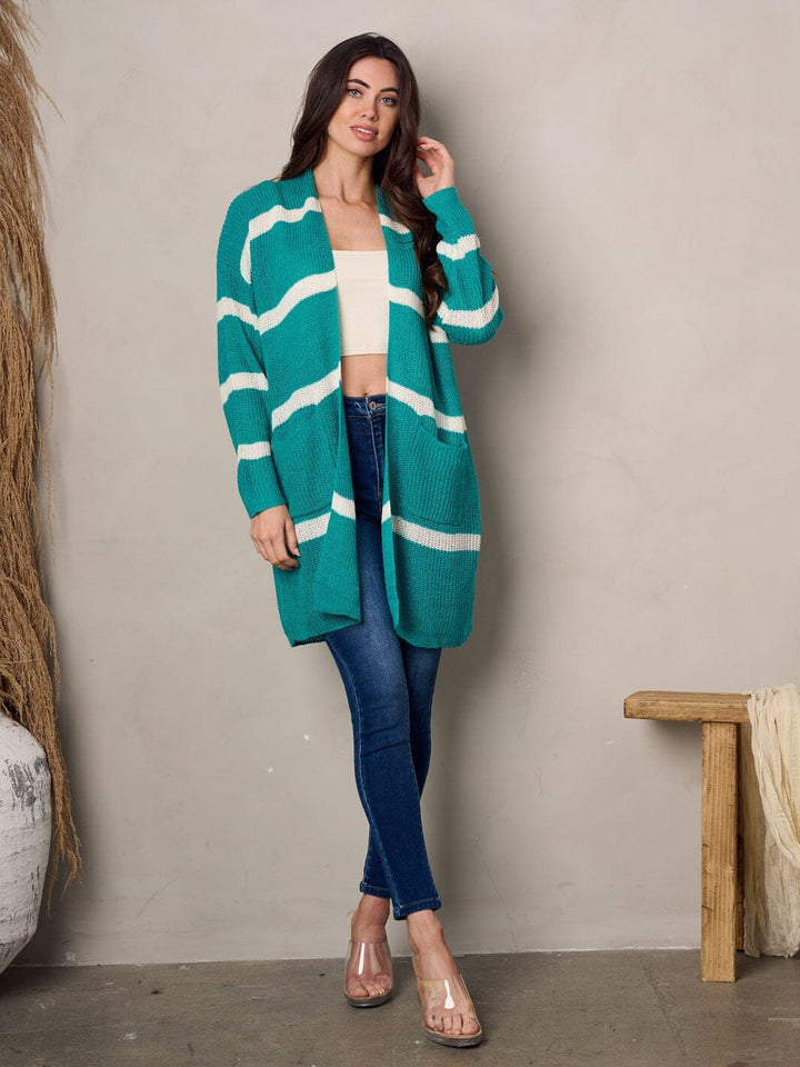 Copy of WOMEN'S LONG SLEEVE BUTTON UP CARDIGAN