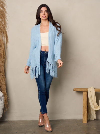 Copy of WOMEN'S LONG SLEEVE POCKETS OPEN FRONT TIE DYE CARDIGAN