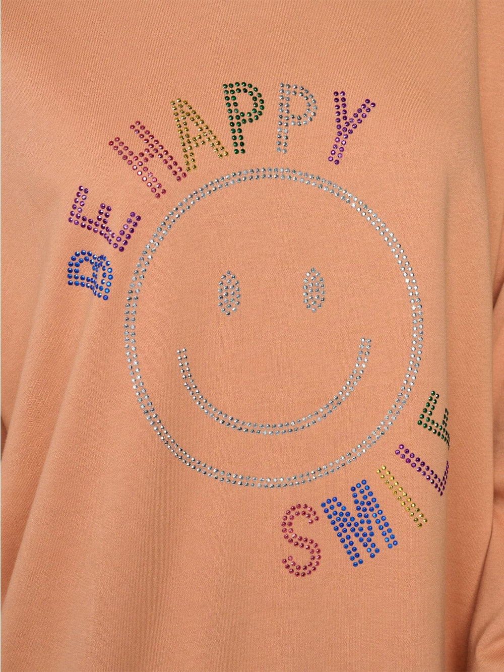 WOMEN'S LONG SLEEVE STUDS GRAPHIC PULLOVER SWEATER