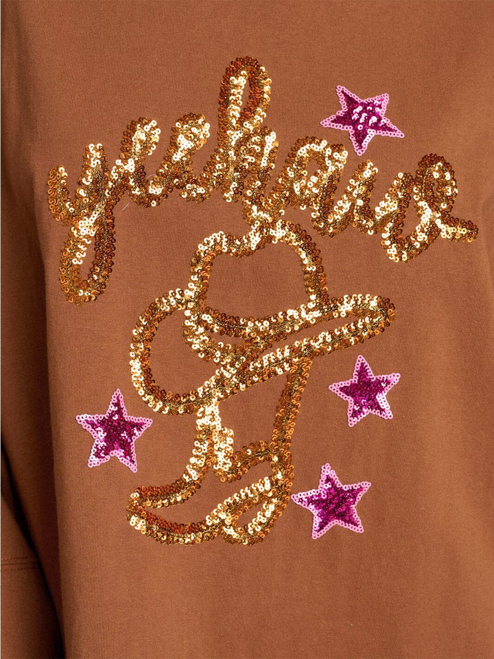 WOMEN'S LONG SLEEVE HIGH-LOW GRAPHIC OVERSIZE SHIRT