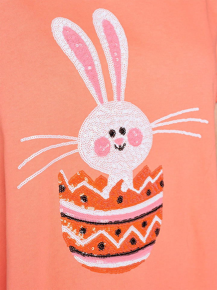 WOMEN'S SHORT PUFF SLEEVE RUFFLE BOTTOM HEM GRAPHIC MINI DRESS