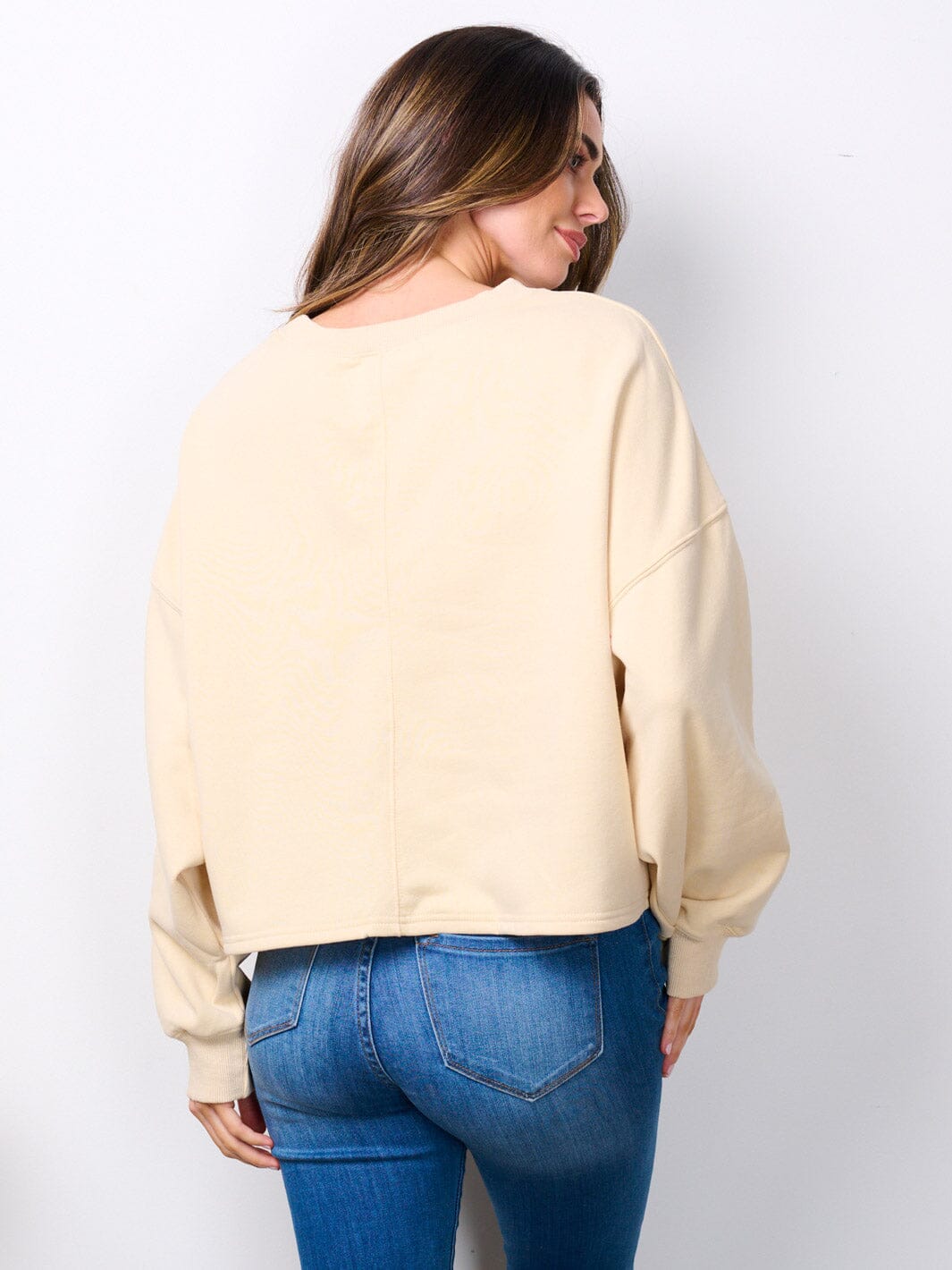 WOMEN'S LONG SLEEVE MULTI COLOR HEARTS SWEATER