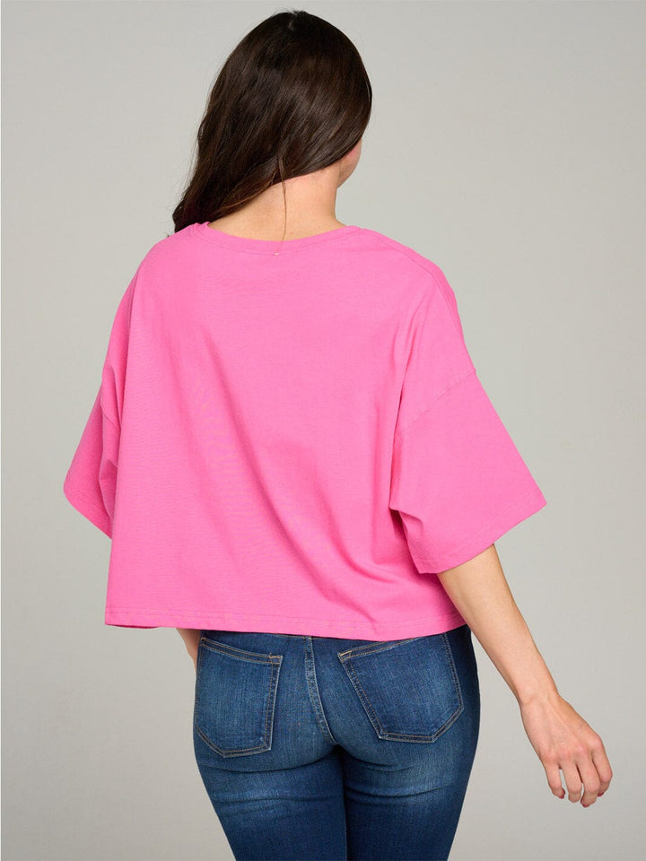 WOMEN'S SHORT SLEEVE GRAPHIC TOP