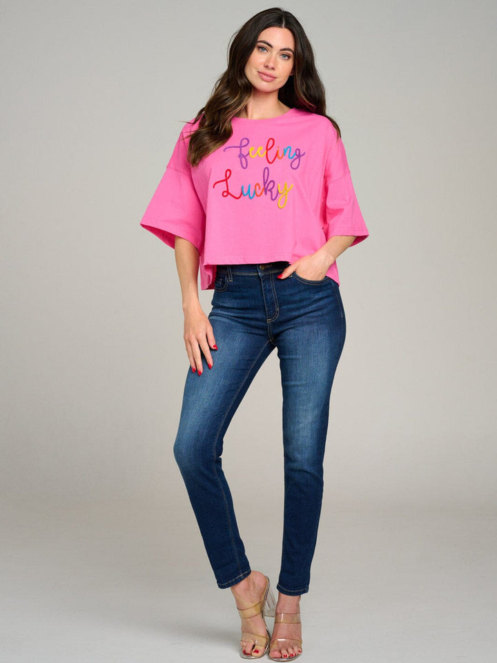 WOMEN'S SHORT SLEEVE GRAPHIC TOP