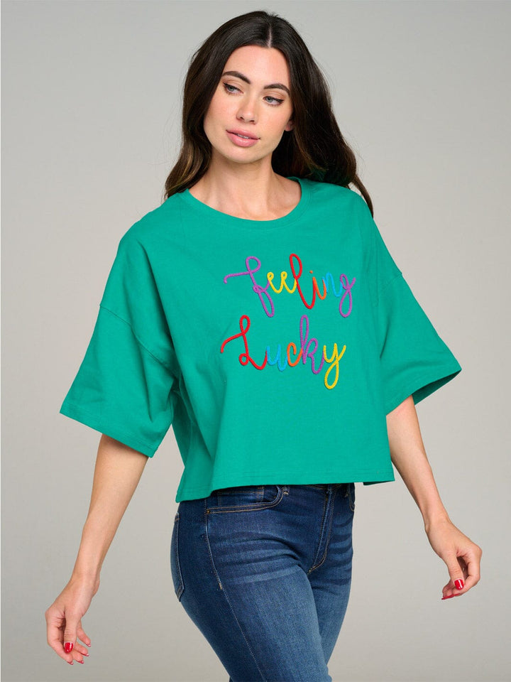 WOMEN'S SHORT SLEEVE GRAPHIC TOP