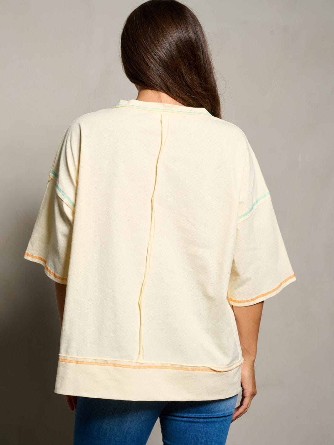 WOMEN'S SHORT SLEEVE PARTY TIME GRAPGIC TUNIC BLOUSE TOP