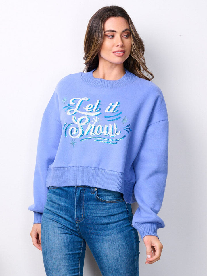 WOMEN'S LONG SLEEVE GRAPHIC SWEATER