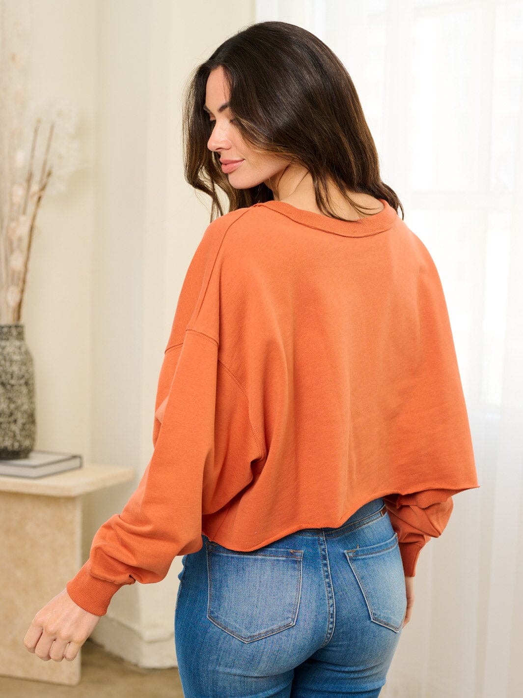 WOMEN'S LONG SLEEVE SEQUINS BUTTERFLY TOP
