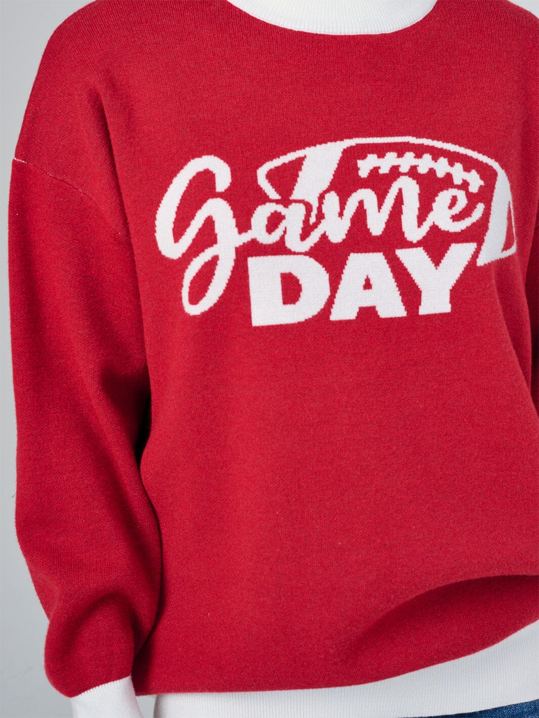 WOMEN'S LONG SLEEVE COLORBLOCK GRAPHIC PULLOVER SWEATER