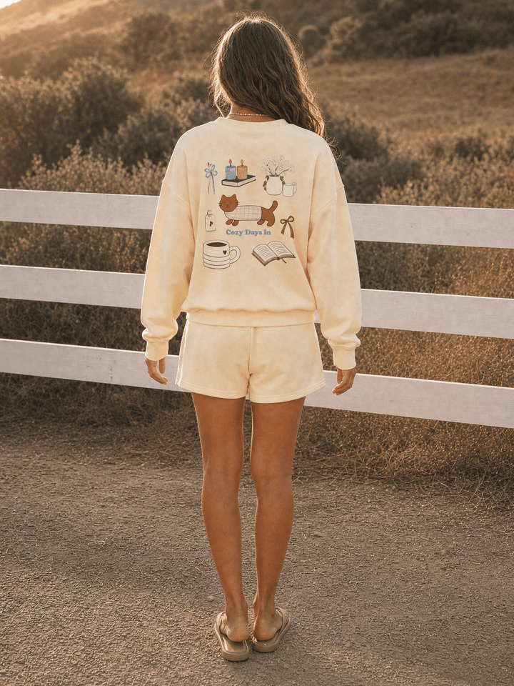 WOMEN'S LONG SLEEVE GRAPHIC PULLOVER SWEATER