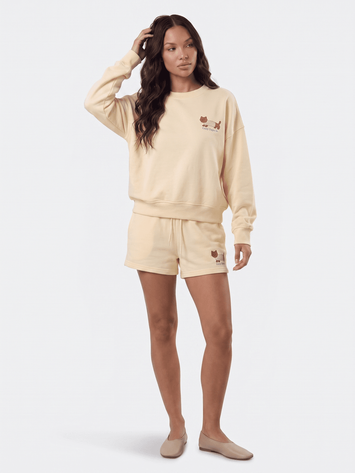 WOMEN'S LONG SLEEVE GRAPHIC PULLOVER SWEATER