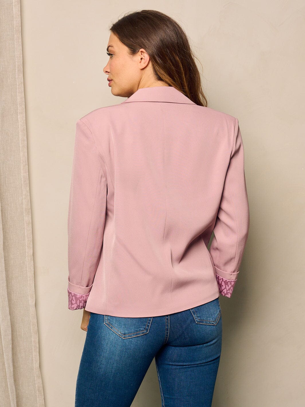 WOMEN'S 3/4 SLEEVES OPEN FRONT BLAZER