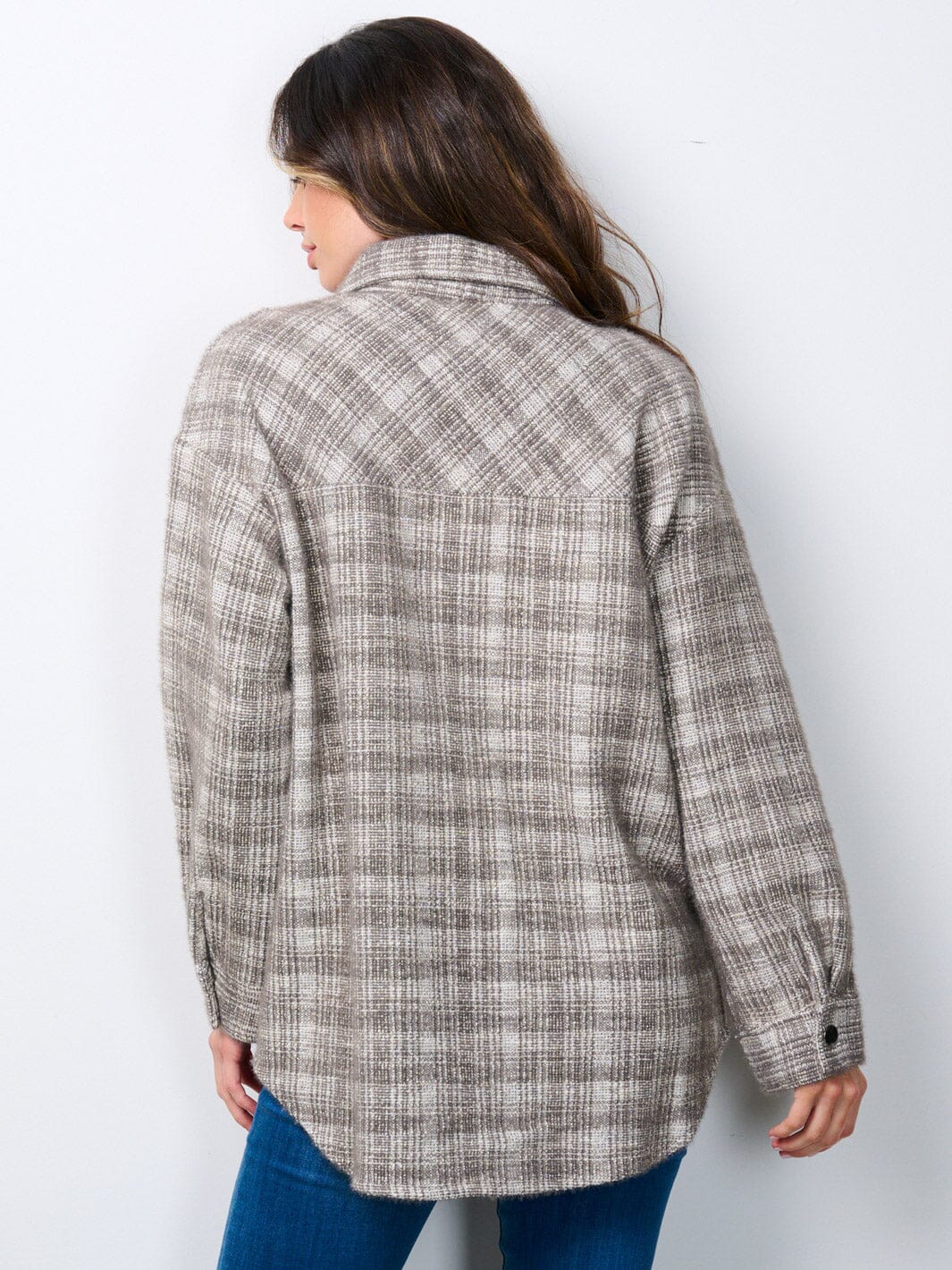 WOMEN'S LONG SLEEVE BUTTON CLOSURE FRONT POCKETS JACKET