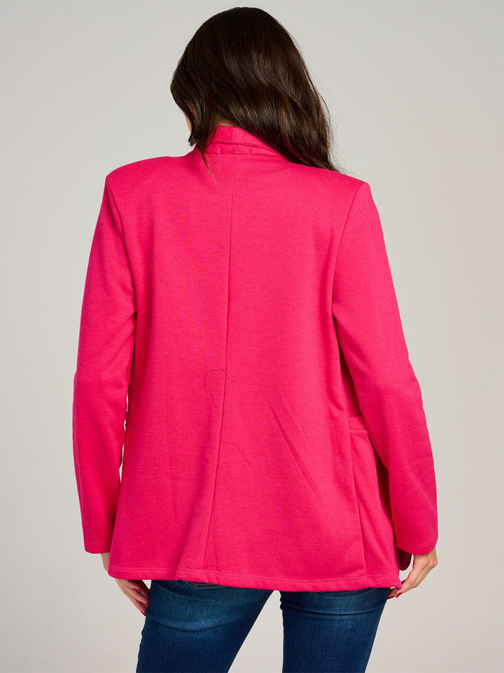 WOMEN'S LONG SLEEVE BUTTON CLOSURE POCKETS BLAZER