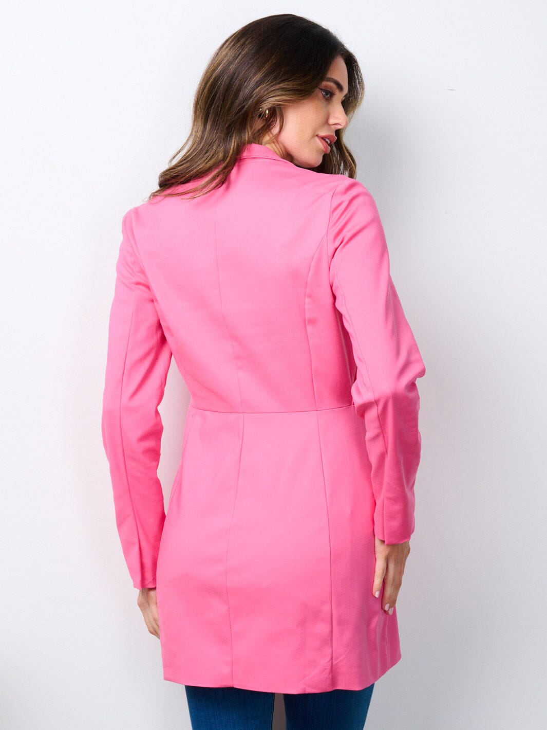 WOMEN'S LONG SLEEVE BUTTON CLOSURE POCKETS BLAZER