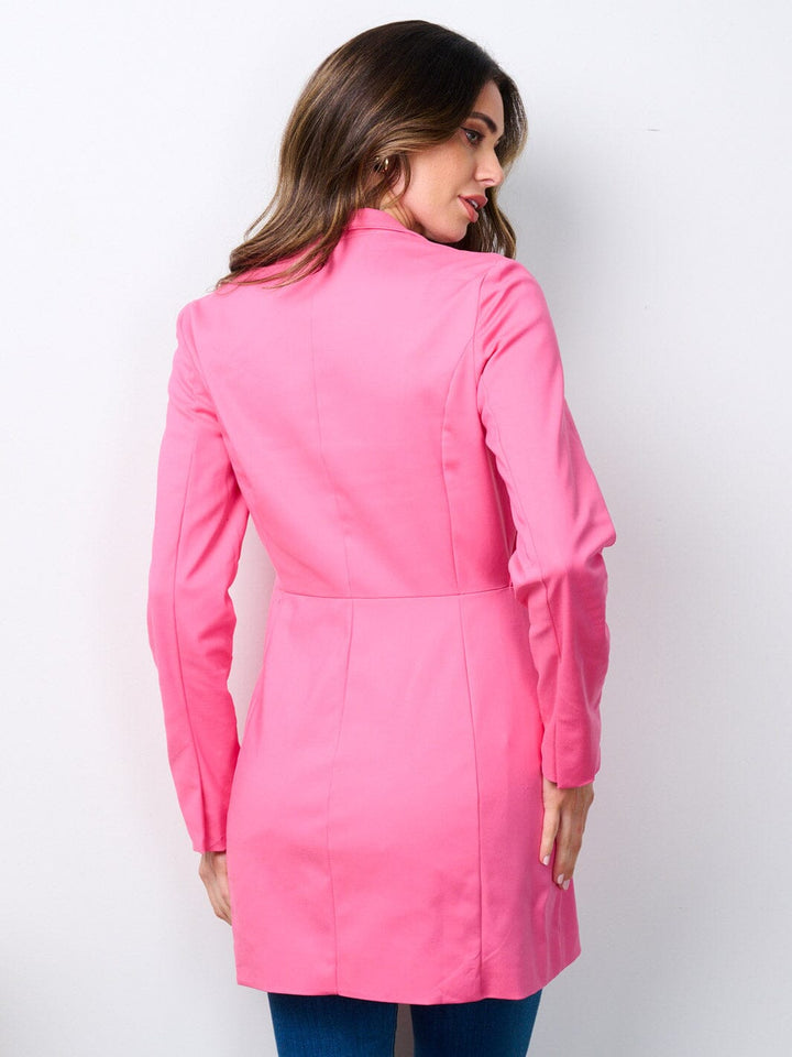 WOMEN'S LONG SLEEVE BUTTON CLOSURE POCKETS BLAZER