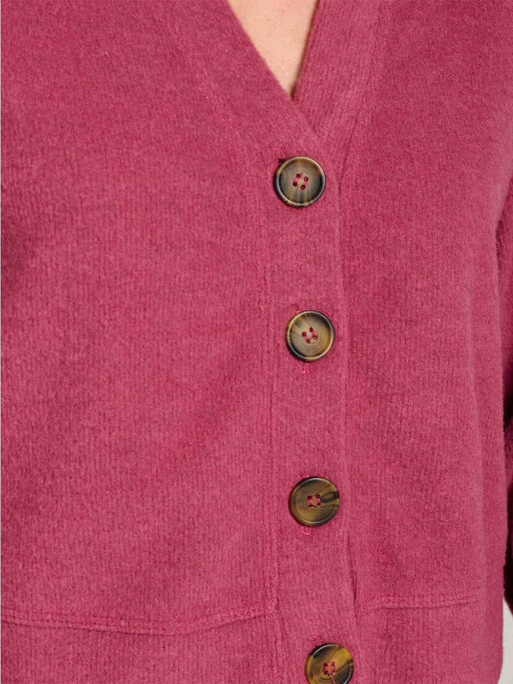 WOMEN'S LONG SLEEVE BUTTON CLOSURE SWEATER