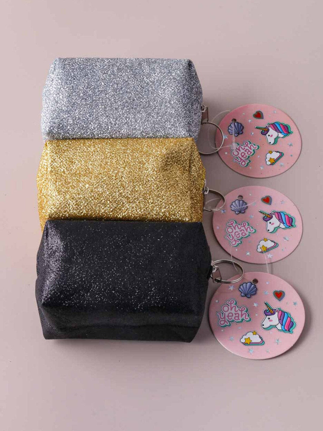 WOMEN'S ASSORTED COLORS MINI BAG KEYCHAIN