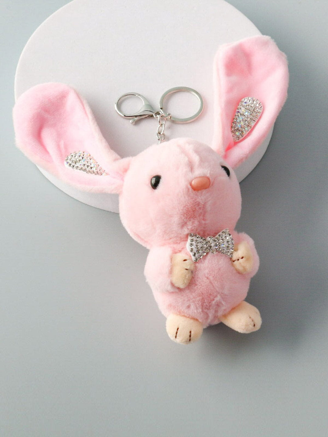 WOMEN'S PINK BUNNY KEYCHAIN