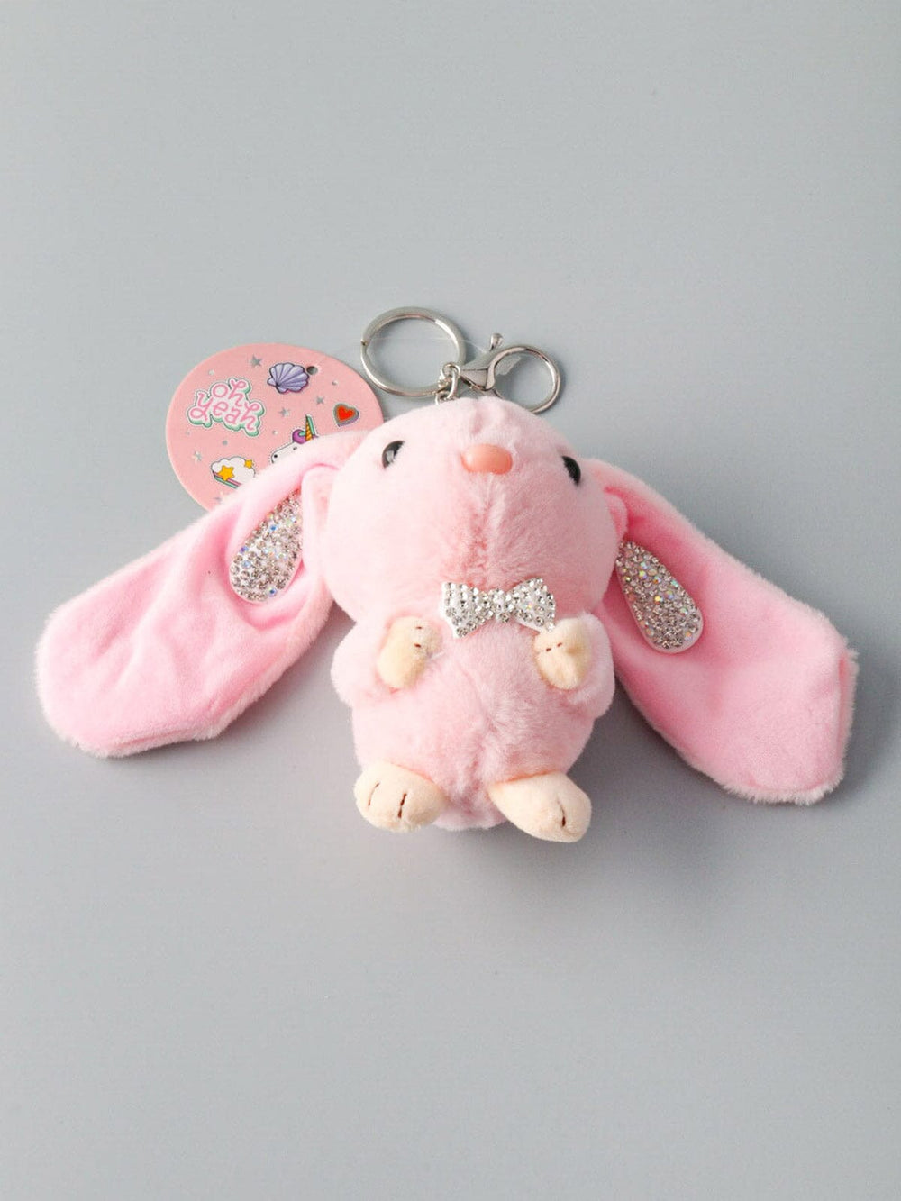 WOMEN'S PINK BUNNY KEYCHAIN