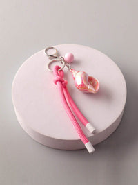 FASHION ASSORTED COLORS SEA SHELL PENDANT KEYCHAIN