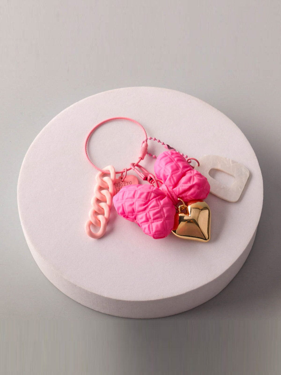 FASHION BOW MULTI PENDANT KEYCHAIN