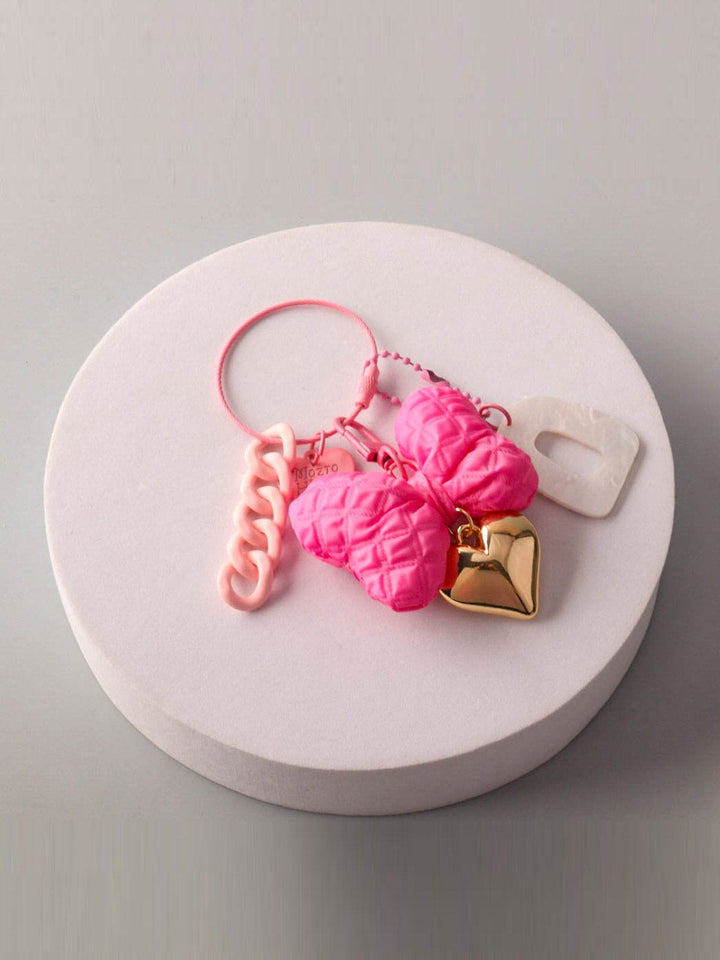 FASHION BOW MULTI PENDANT KEYCHAIN