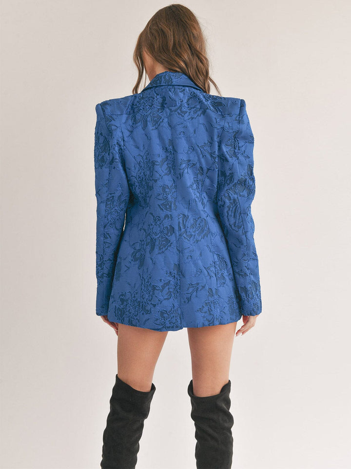 WOMEN'S LONG SLEEVE BUTTON CLOSURE POCKETS DETAILED BLAZER