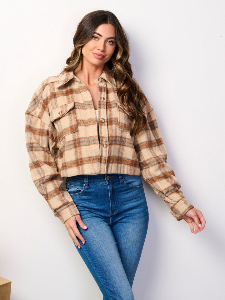 Copy of WOMEN'S LONG SLEEVE BUTTON CLOSURE POCKETS JACKET